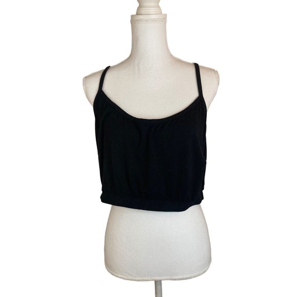 Curvy Sense Black Crop Top - Picture 2 of 9